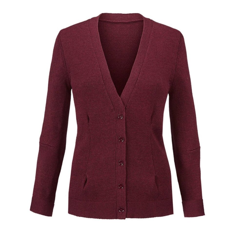 F18 Cabi Catch Cardigan, Deep Garnet Red, Button Front